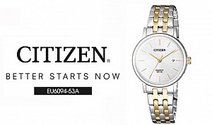 ĐỒNG HỒ CITIZEN EU6094-53A – NỮ - MÁY QUARTZ DÂY KIM LOẠI
