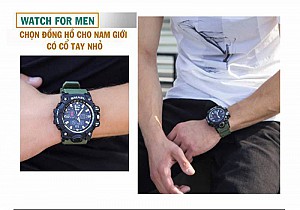 HƯỚNG DẪN CHỌN ĐỒNG HỒ CHO NAM GIỚI CÓ CỔ TAY NHỎ